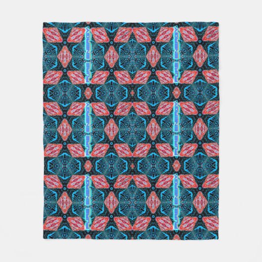 Pure Energy fractal futuristisch patroon Fleece Deken (Voorkant)