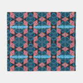 Pure Energy fractal futuristisch patroon Fleece Deken (Voorkant (Horizontaal))