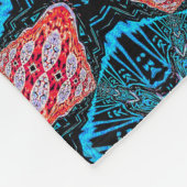 Pure Energy fractal futuristisch patroon Fleece Deken (Hoek)