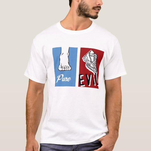 Pure Evil barefoot T-shirt (Voorkant)