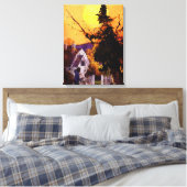 "PURE FANTASIE" COLLECTIE  BLADHEKS CANVAS AFDRUK (Insitu (Slaapkamer))