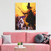 "PURE FANTASIE" COLLECTIE  BLADHEKS CANVAS AFDRUK (Insitu (Woonkamer))