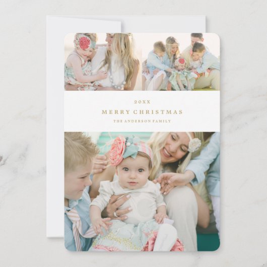 Pure feestdag feestdagenkaart (Voorkant)