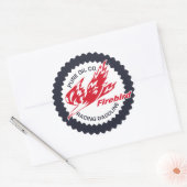 Pure Firebird Racing Gasoline -teken Ronde Sticker (Envelop)