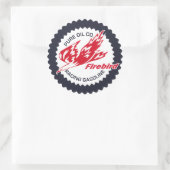 Pure Firebird Racing Gasoline -teken Ronde Sticker (Tas)