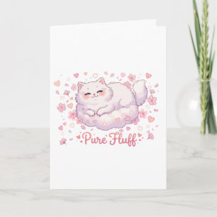 Pure Fluff Knuffel Kawaii Kat Kaart