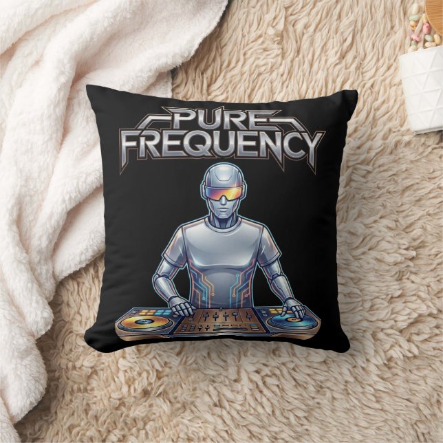 Pure Frequency – Elektronische Muziek Kunst Kussen (Deken)