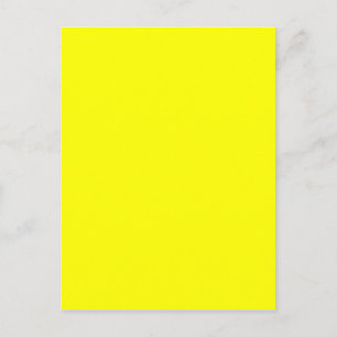 Pure Geel - Neon Lemon Heldere Sjabloon Blank Briefkaart