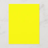 Pure Geel - Neon Lemon Heldere Sjabloon Blank Briefkaart (Voorkant)
