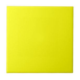 Pure Geel - Neon Lemon Heldere Sjabloon Blank Tegeltje