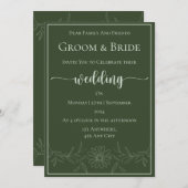 Pure gelukzaligheid: Daisy Flower bruiloft Kaart (Voorkant / Achterkant)