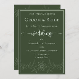 Pure gelukzaligheid: Daisy Flower bruiloft Kaart