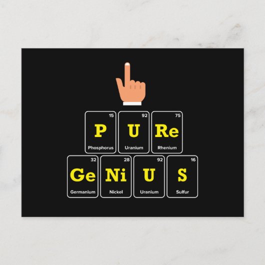 Pure Genius Briefkaart (Voorkant)