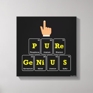 Pure Genius Canvas Afdruk