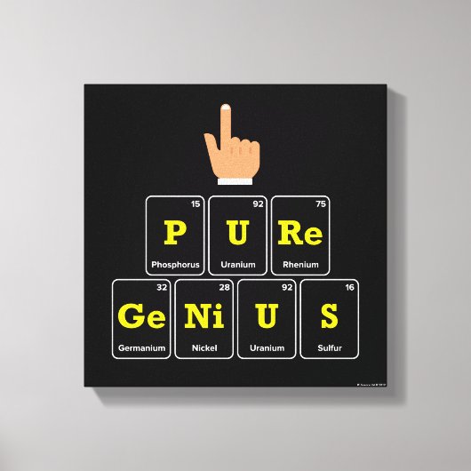 Pure Genius Canvas Afdruk (Voorkant)