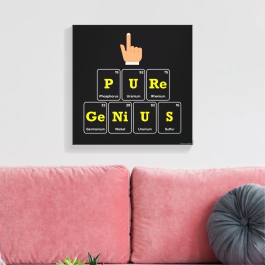 Pure Genius Canvas Afdruk (Insitu (Woonkamer))