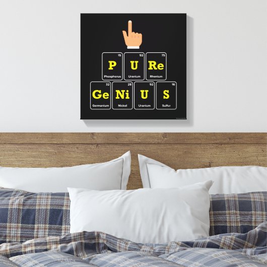 Pure Genius Canvas Afdruk (Insitu (Slaapkamer))