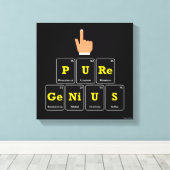 Pure Genius Canvas Afdruk (Insitu (Houten vloer))