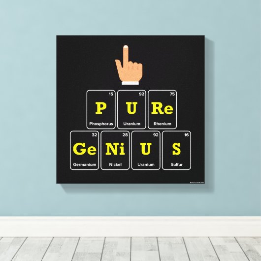 Pure Genius Canvas Afdruk (Insitu (Houten vloer))