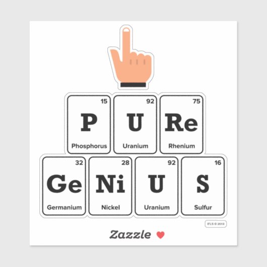Pure Genius Sticker (Vel)