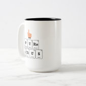 Pure Genius Tweekleurige Koffiemok (Voorkant links)