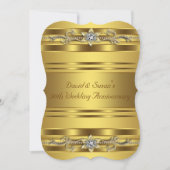 Pure Gold 50e huwelijksjubileumfeest Kaart (Voorkant)