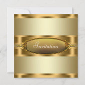 Pure Gold All Occasion Uitnodigingen voor feesten (Voorkant)