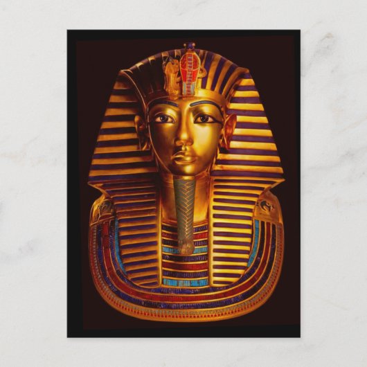 Pure Gold Burial Mask van Farao Tutankhamun Briefkaart (Voorkant)