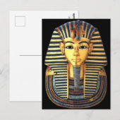Pure Gold Burial Mask van Farao Tutankhamun Briefkaart (Voorkant / Achterkant)