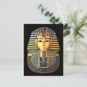Pure Gold Burial Mask van Farao Tutankhamun Briefkaart (Staand voorkant)