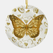 Pure Gold Butterfly Keramisch Ornament (Voorkant)