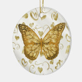 Pure Gold Butterfly Keramisch Ornament (Links)