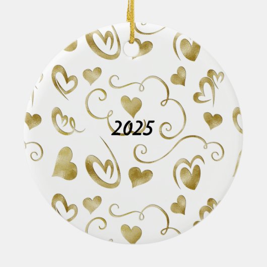 Pure Gold Butterfly Keramisch Ornament (Achterkant)