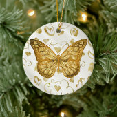 Pure Gold Butterfly Keramisch Ornament