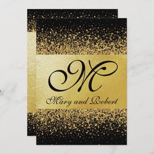 Pure Gold Elegance Kaart (Voorkant / Achterkant)