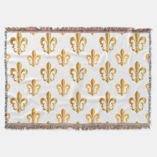 Pure Gold Fleur de Lis Deken