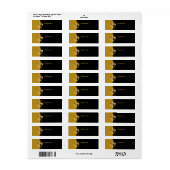 Pure Gold Fleur de Lis Etiket (Full Sheet)