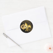 Pure Gold Fleur de Lis Ronde Sticker (Envelop)