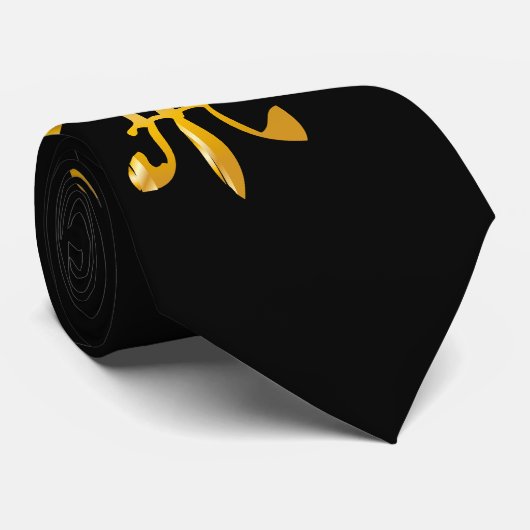 Pure Gold Fleur de Lis Stropdas (Opgerold)