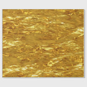 PURE GOLD FOIL Patroon + jouw tekst / foto Cadeaupapier (Vlak)