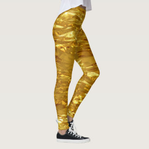PURE GOLD FOIL Patroon + jouw tekst / foto Leggings