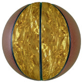 PURE GOLD FOIL Patroon + jouw tekst / foto Mini Basketbal (Verticaal)