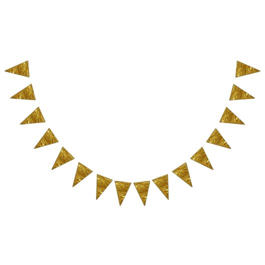 PURE GOLD FOIL Patroon + jouw tekst / foto Vlaggetjes (Alle)