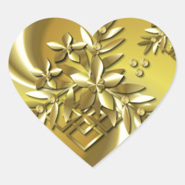 Pure Gold Hart Sticker