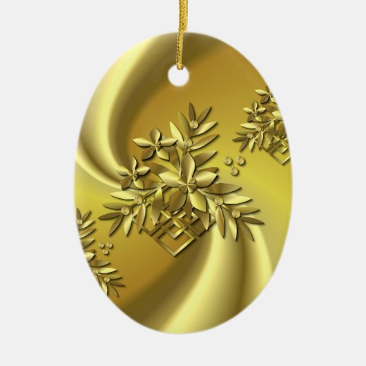 Pure Gold Keramisch Ornament (Voorkant)