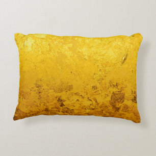 PURE GOLD LEAF Patroon + jouw tekst / foto Accent Kussen