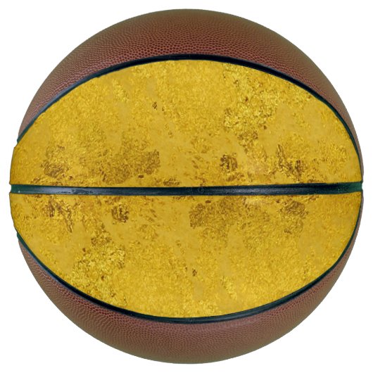 PURE GOLD LEAF Patroon + jouw tekst / foto Basketbal (Voorkant)