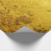 PURE GOLD LEAF Patroon + jouw tekst / foto Cadeaupapier (Hoek)
