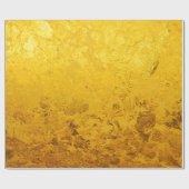 PURE GOLD LEAF Patroon + jouw tekst / foto Cadeaupapier (Vlak)