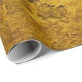 PURE GOLD LEAF Patroon + jouw tekst / foto Cadeaupapier (Rol Hoek)